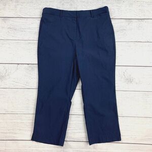 Lane Bryant Capri sz 16 Navy Pants Inseam 23" Rayon Blend